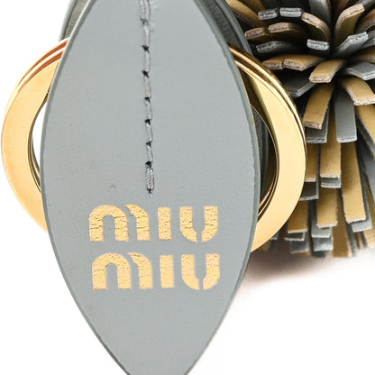 Miu Miu Calfskin Trick Bag Charm Lake Blue 3 of 4