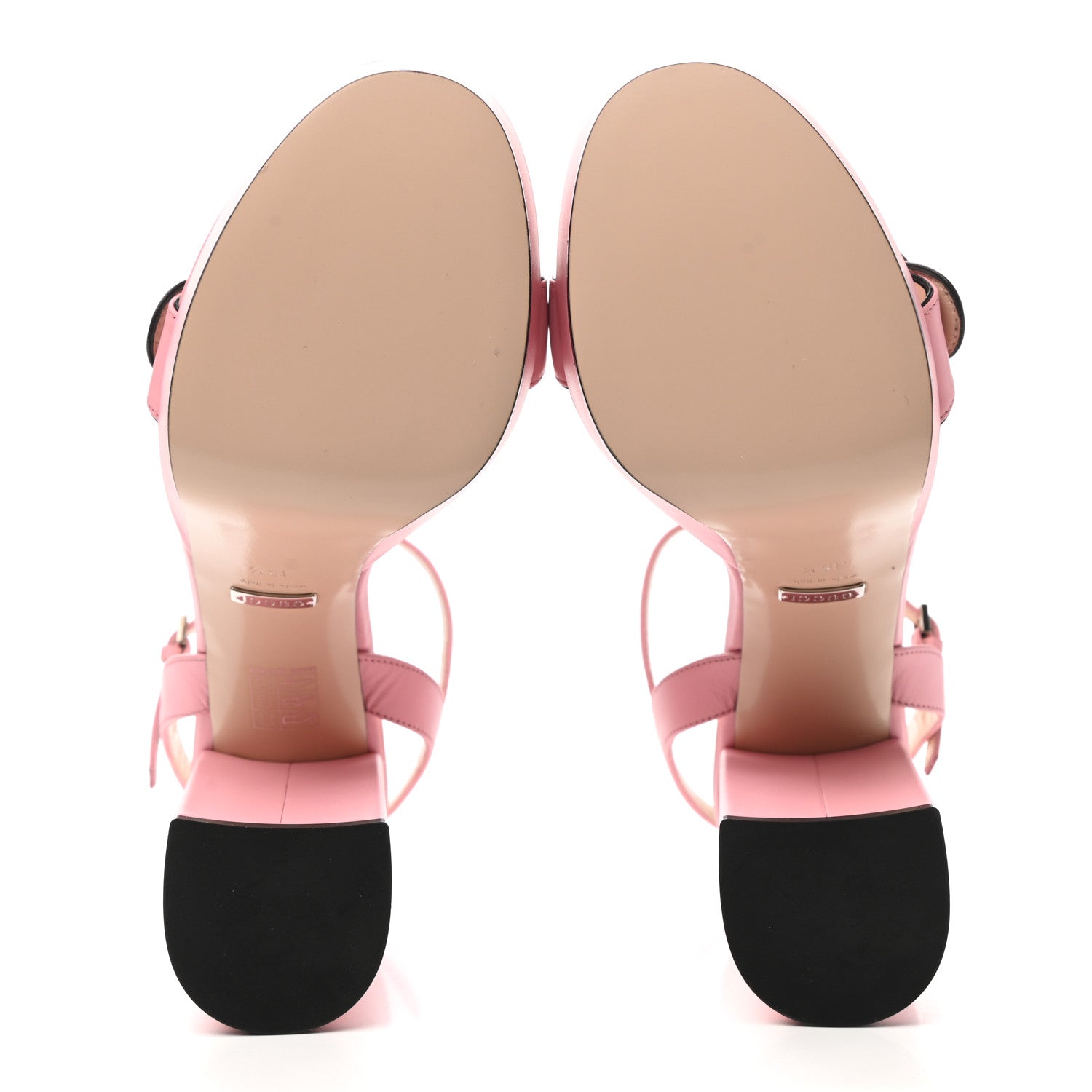 Gucci Calfskin GG Marmont Ankle Wrap 30/115mm Platform Sandals 39.5 Wild Rose 5 of 8