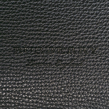 Burberry Grainy Calfskin Haymarket Check Small Reversible Tote Black 9 of 20
