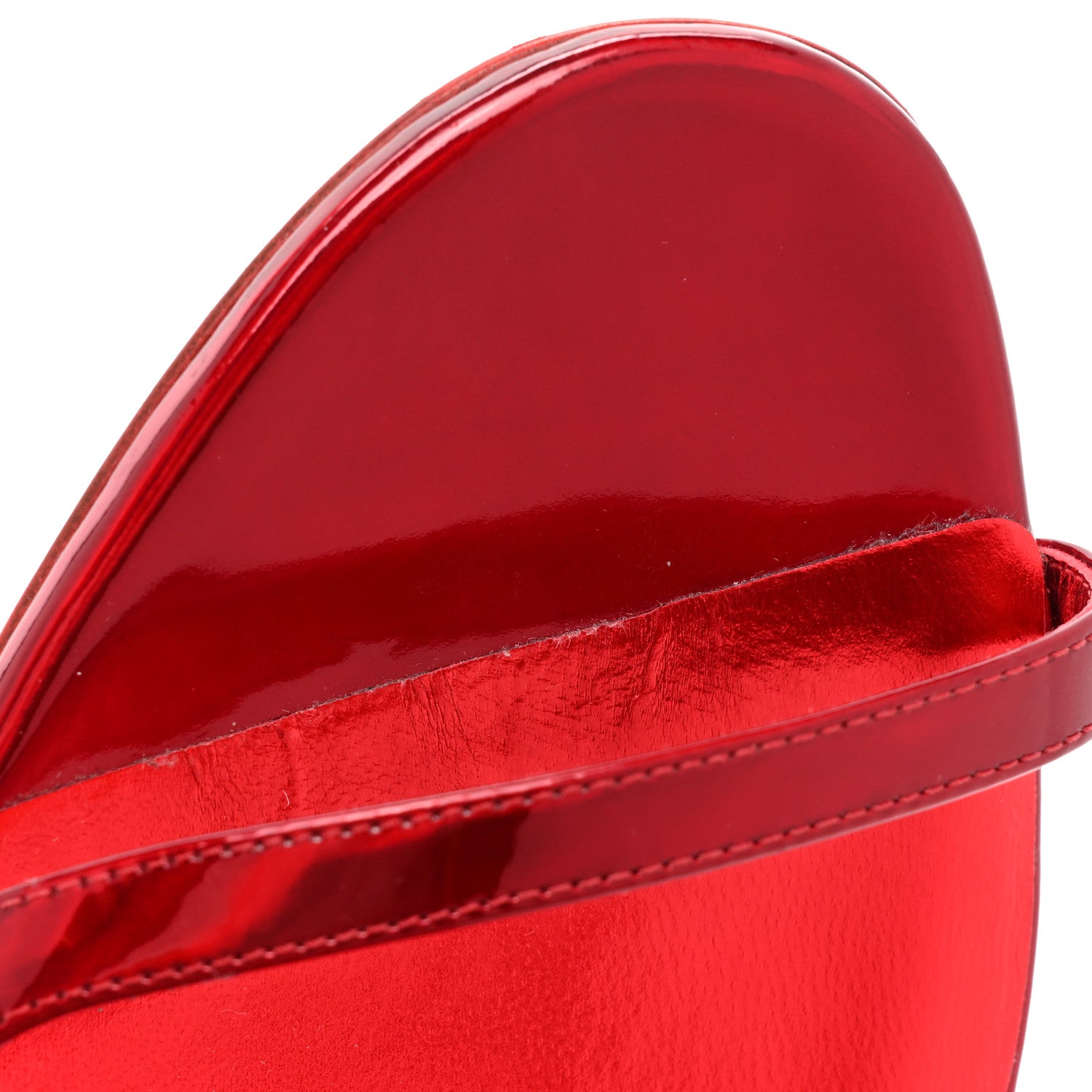 Christian Louboutin Metallic Patent Rosalie 100 Sandals 39.5 Loubi 8 of 10