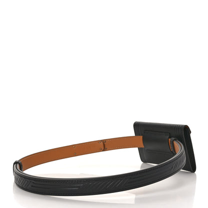 Hermes Epsom Quadrige Kelly Pocket 18 Belt Black 2 of 4