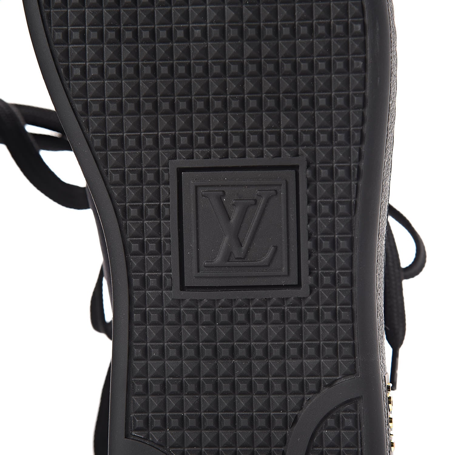 Louis Vuitton Nylon Calfskin Frontrow Sneakers 38.5 Navy Black 9 of 9