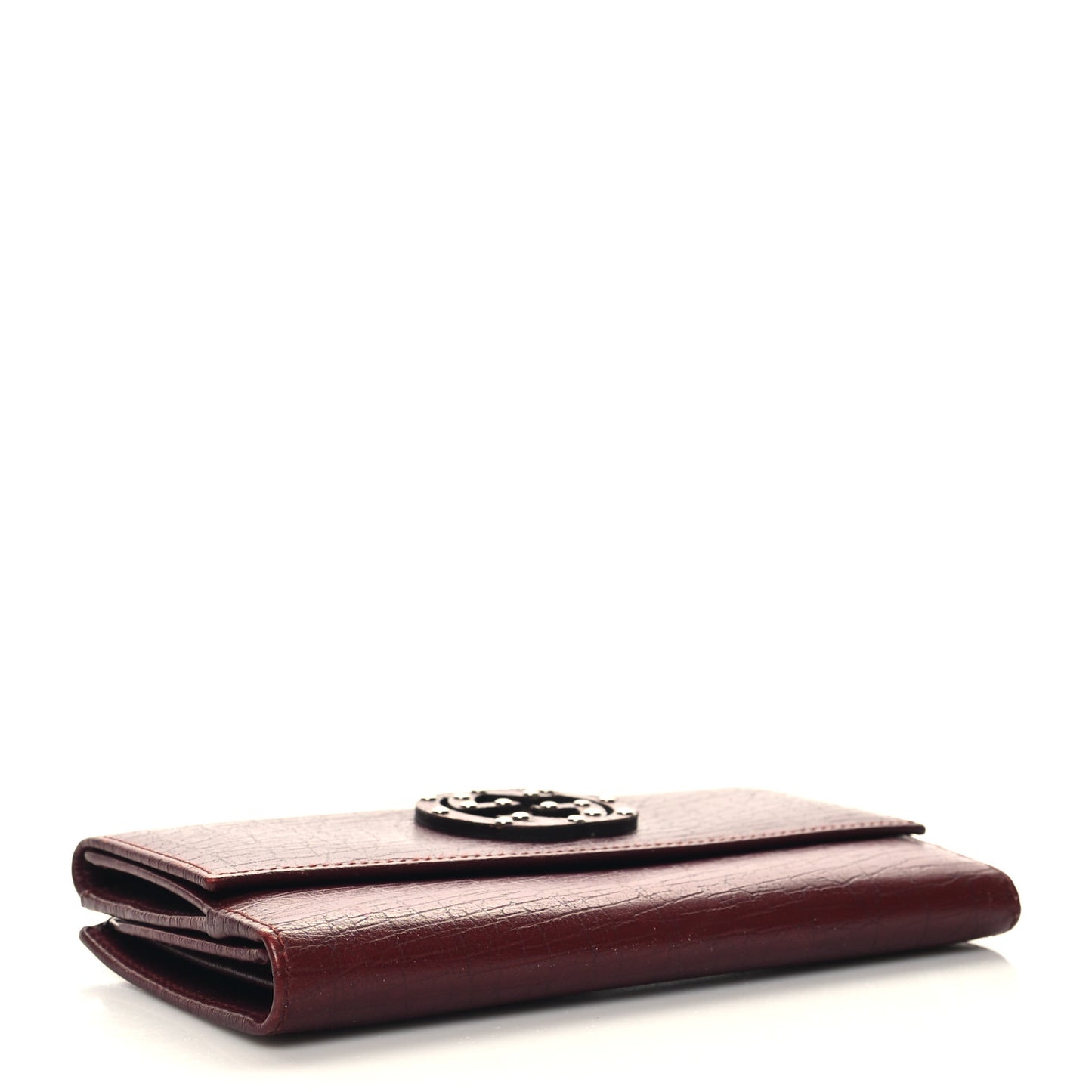 Calfskin Studded Soho Continental Wallet Red