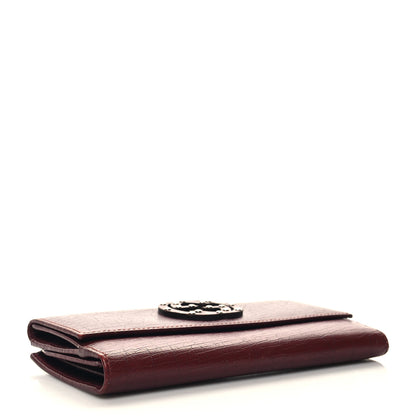 Gucci Calfskin Studded Soho Continental Wallet Red 4 of 12