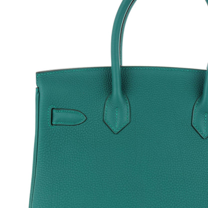 Hermes Togo Birkin 30 Malachite 17 of 22
