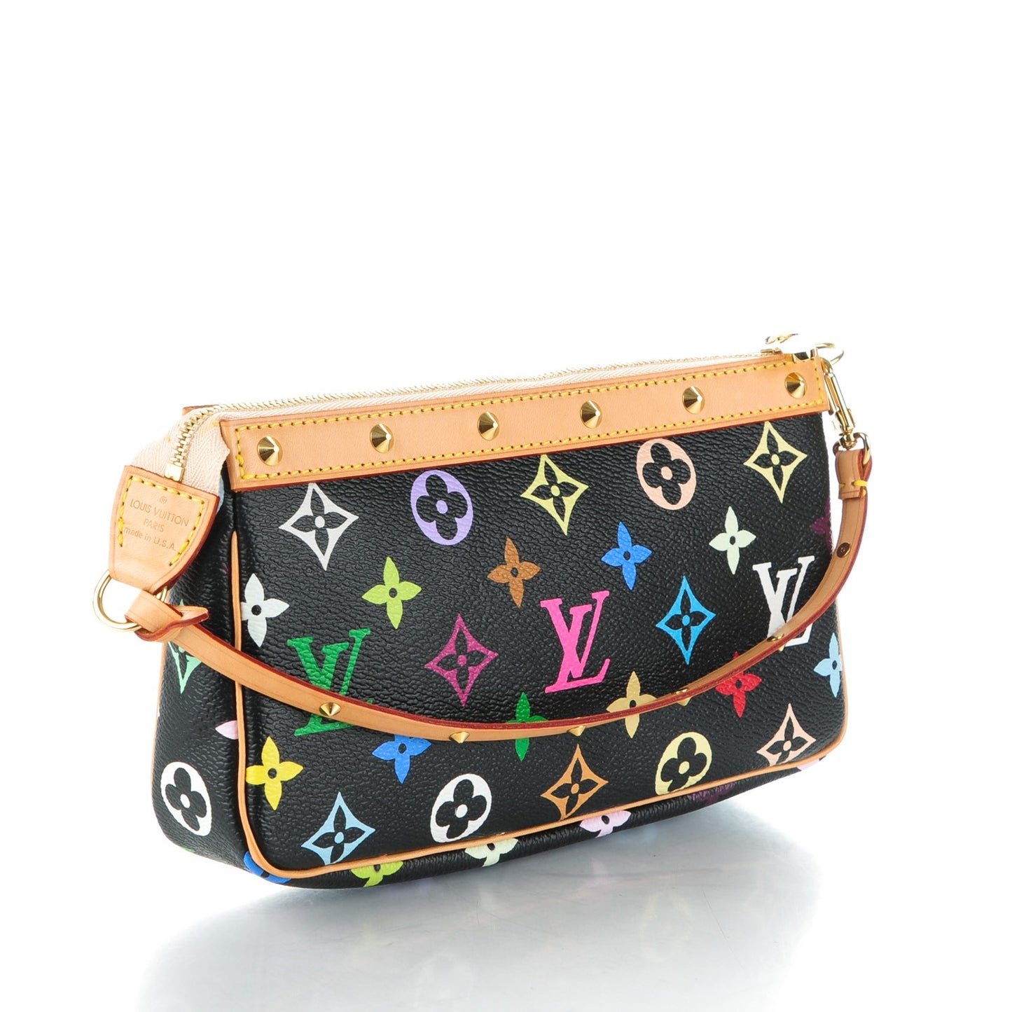 Monogram Multicolor Pochette Accessories Black