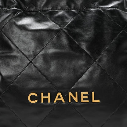Chanel Shiny Calfskin Quilted Small Chanel 22 Black 17 of 21