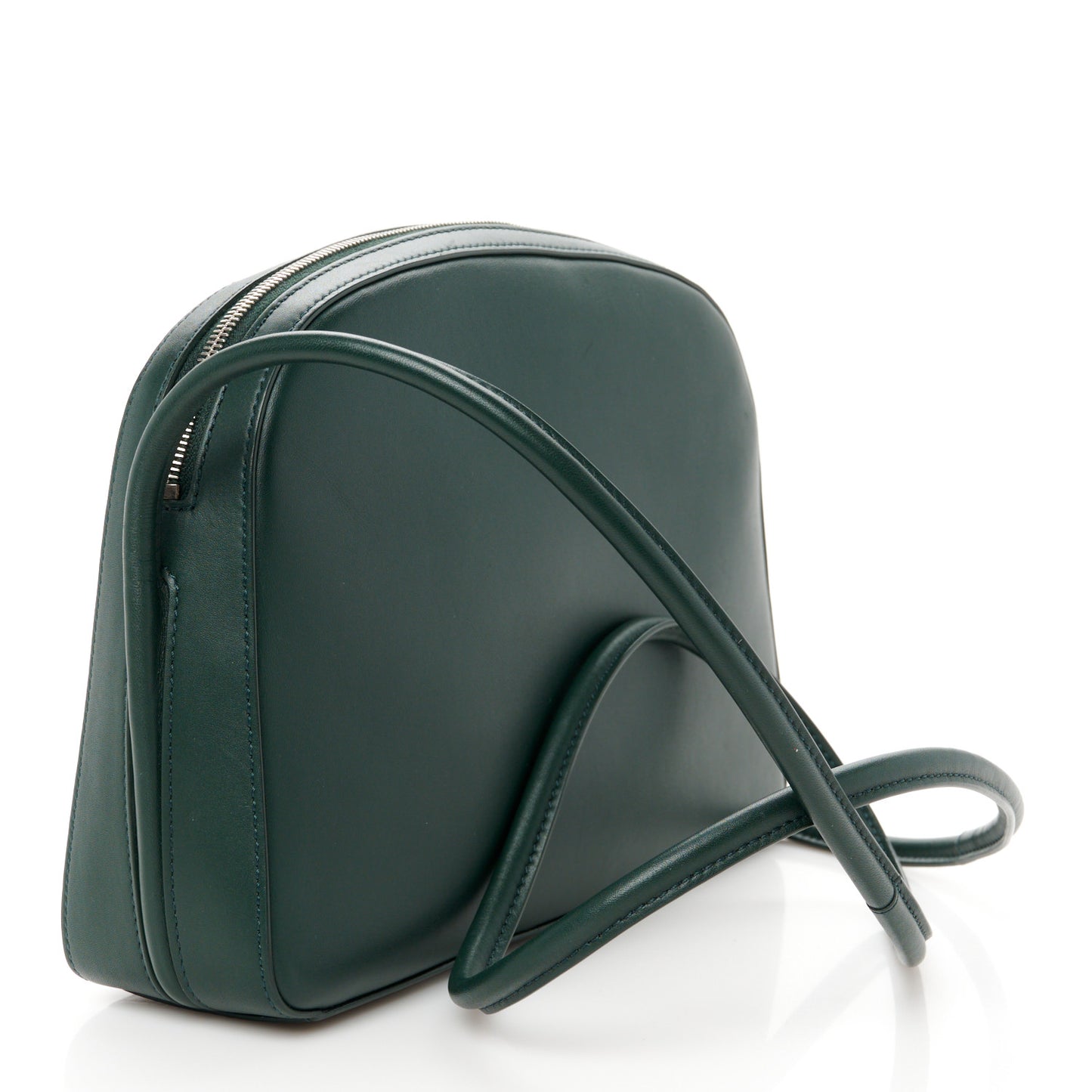 Calfskin Single Mignon Shoulder Bag Bottle Green