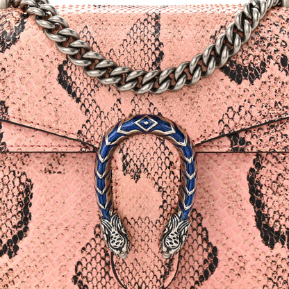 Gucci Snakeskin Enamel Mini Dionysus Shoulder Bag Pastel Pink 8 of 10