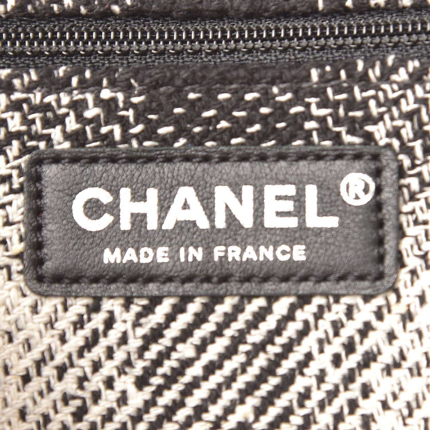 Chanel Tweed Jumbo Single Flap Ecru Red 8 of 9