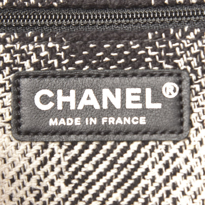 Chanel Tweed Jumbo Single Flap Ecru Red 8 of 9