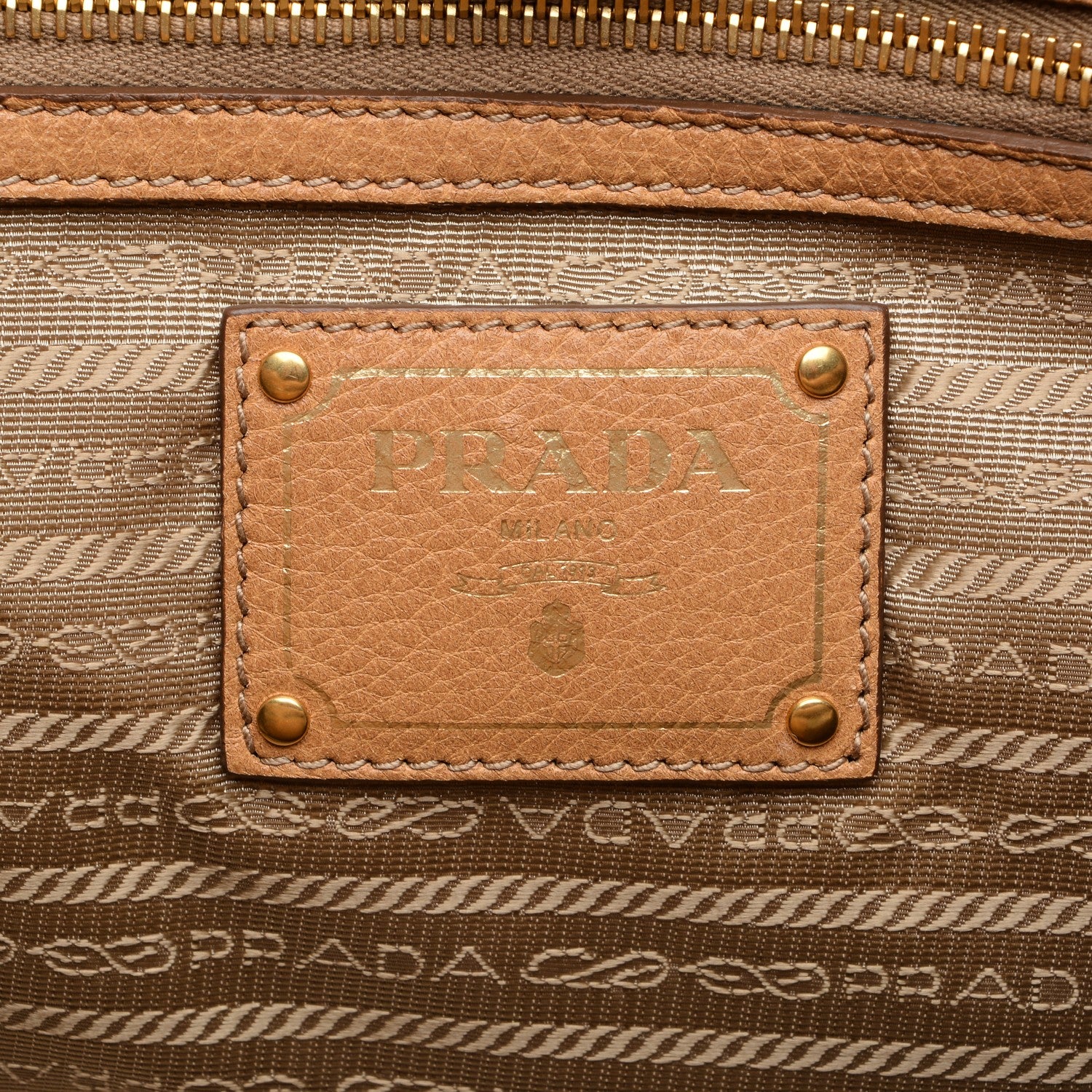 Prada Cervo Antik Shoulder Bag Cuoio 6 of 8