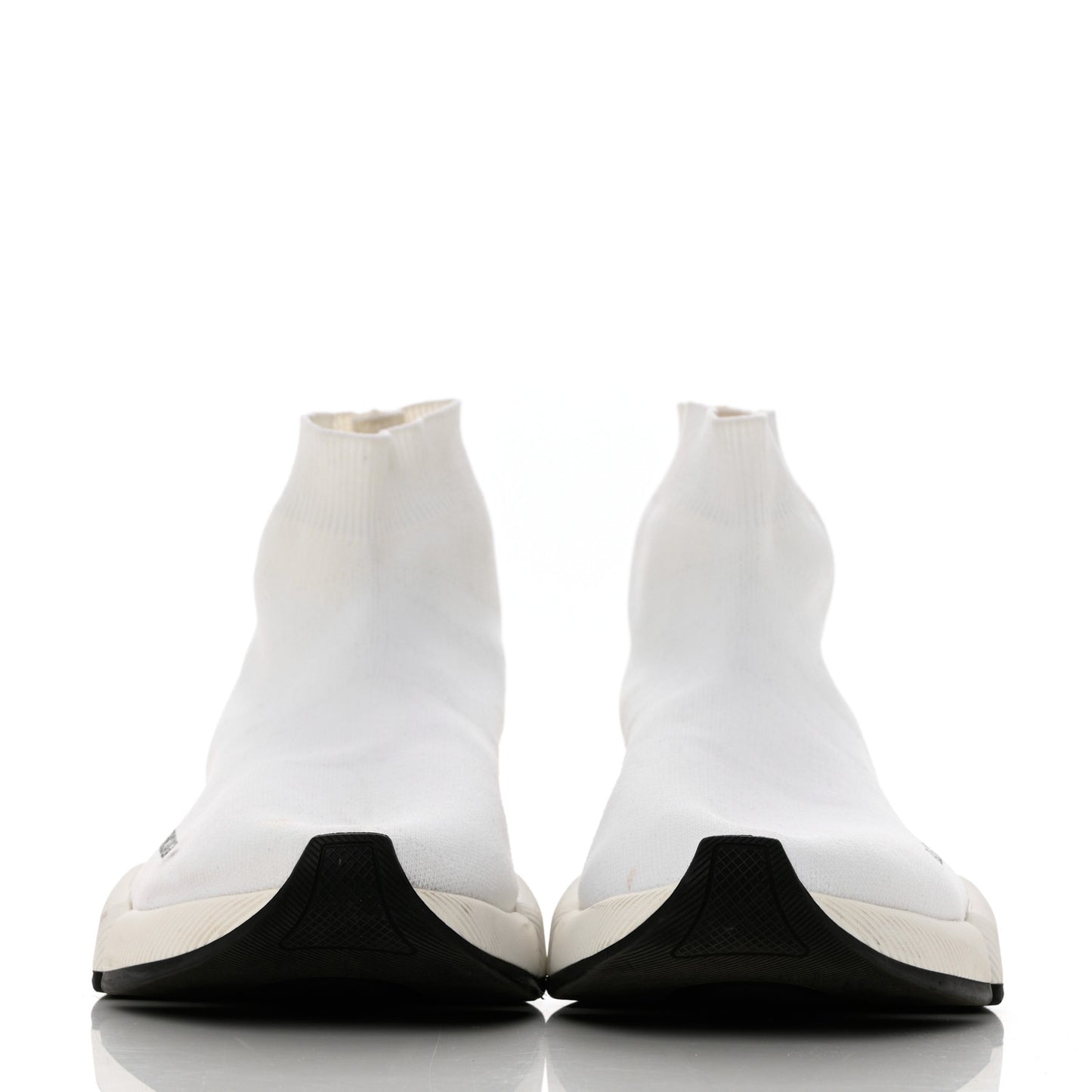 Technical 3D Recycled Knit Bi-Color Sole Womens Speed 2.0 Sneakers 39 White Black