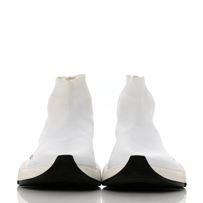 Balenciaga Technical 3D Recycled Knit Bi-Color Sole Womens Speed 2.0 Sneakers 39 White Black 2 of 11
