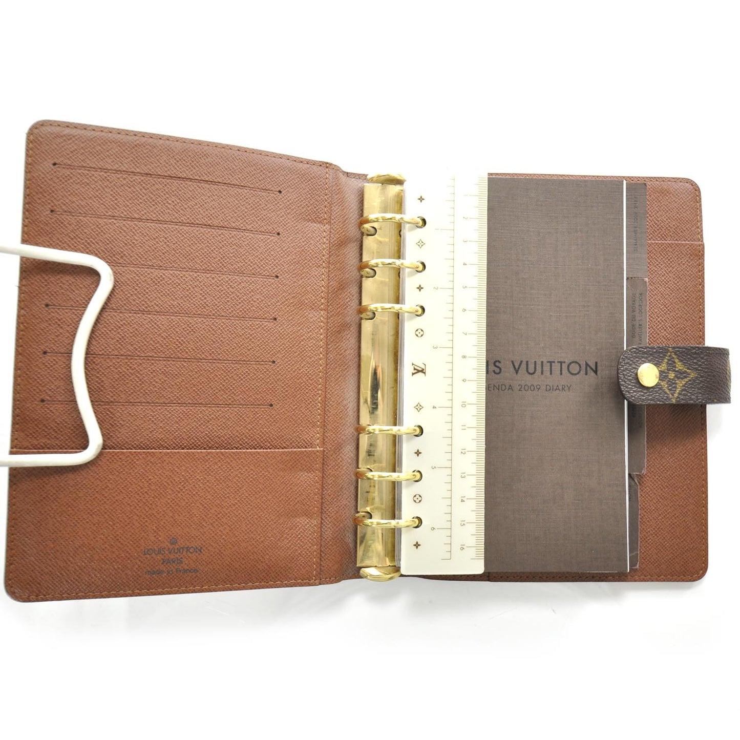 Monogram Medium Ring Agenda w Address Book