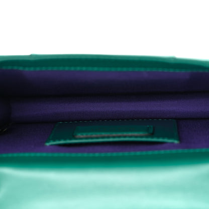 Bulgari Calfskin Small Serpenti Forever Snake Strap Crossbody Bag Emerald Green 5 of 17