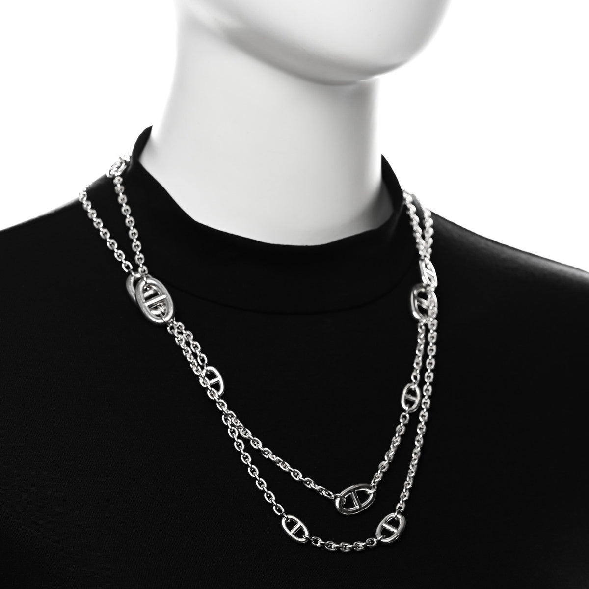 Hermes Sterling Silver Farandole Necklace 120 2 of 5