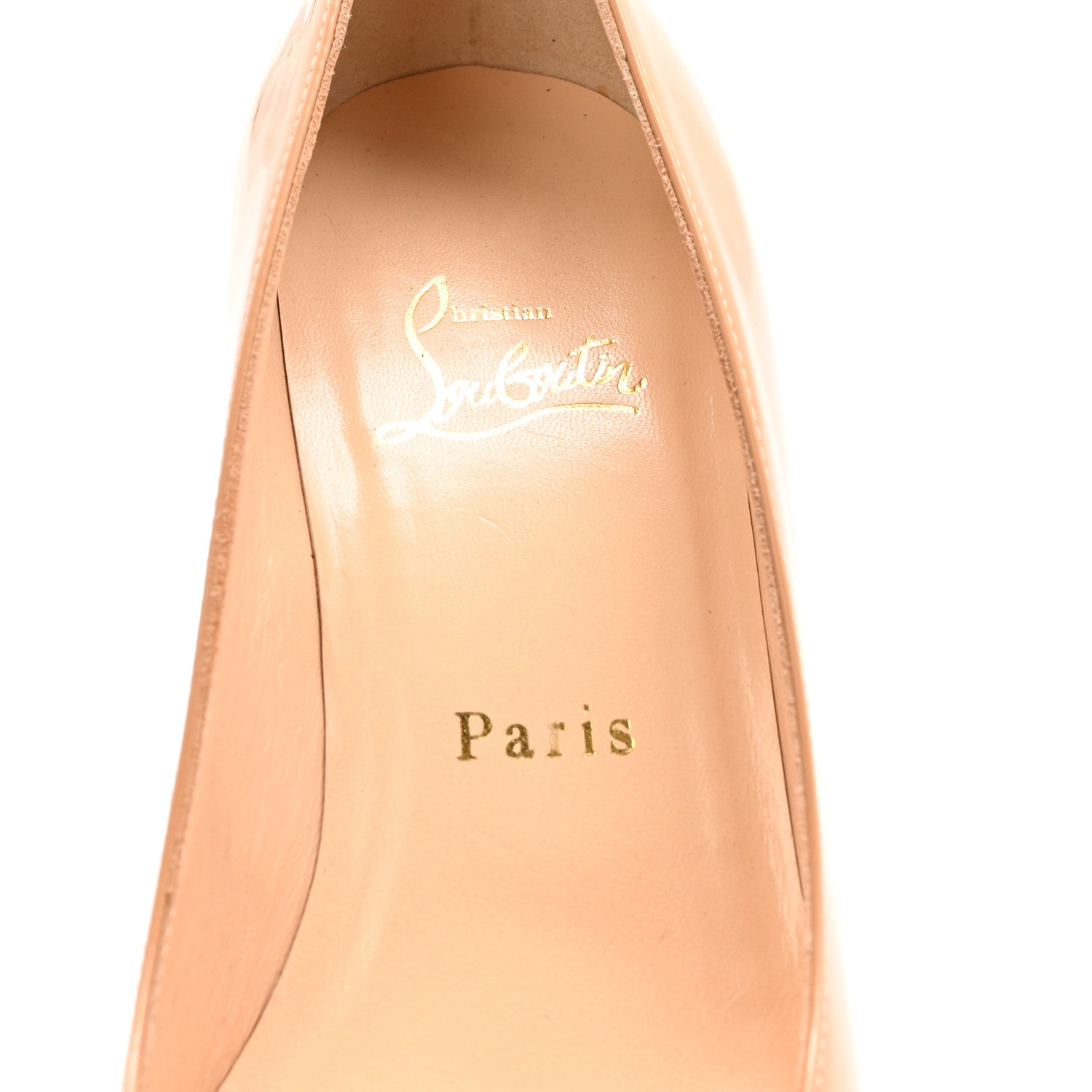 Christian Louboutin Patent New Simple 85 Pumps 37.5 Nude 7 of 11