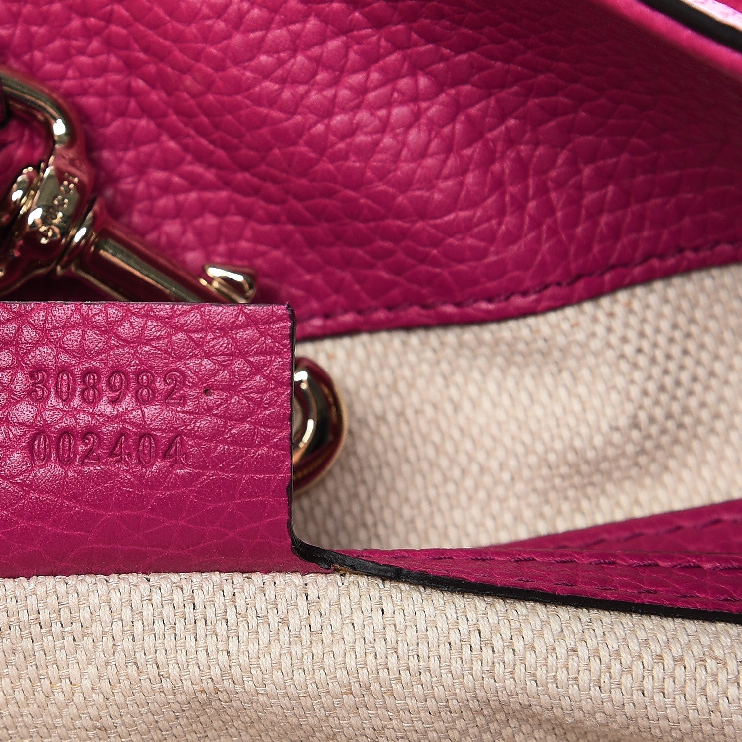 Gucci Cellarius Calfskin Medium Soho Chain Shoulder Bag Bright Bouganville 7 of 8