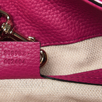 Gucci Cellarius Calfskin Medium Soho Chain Shoulder Bag Bright Bouganville 7 of 8