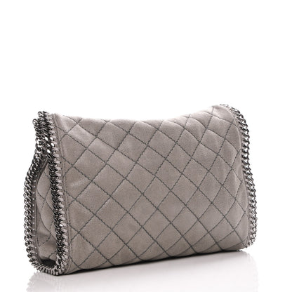 Stella McCartney Shaggy Deer Quilted Small Falabella Tote Light Grey 2 of 11