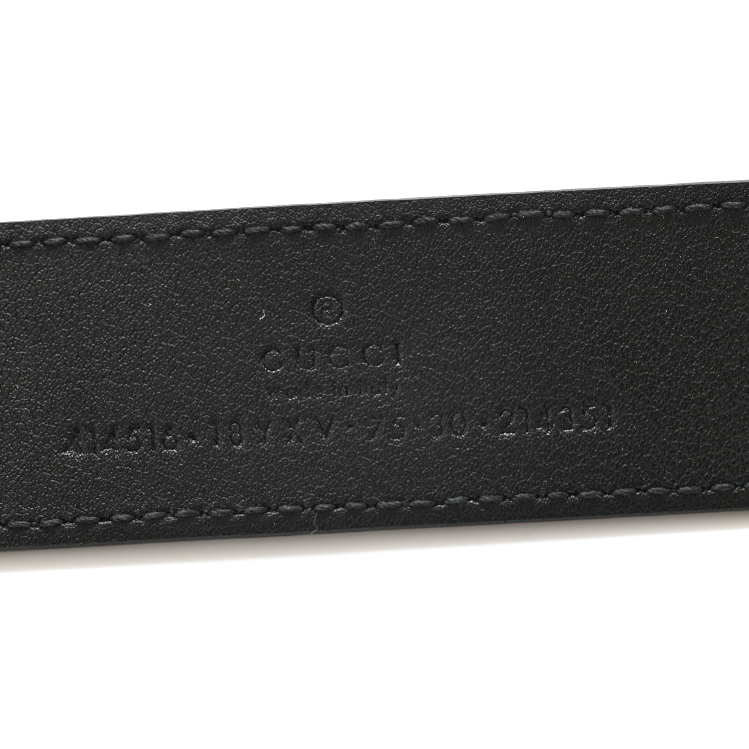 Gucci Azalea Calfskin Enamel Monochrome Double G 30mm Belt 75 30 Black 5 of 5