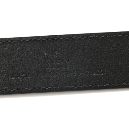 Gucci Azalea Calfskin Enamel Monochrome Double G 30mm Belt 75 30 Black 5 of 5