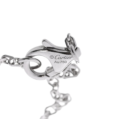 Cartier 18K White Gold Diamond Pave Love Chain Bracelet 3 of 5