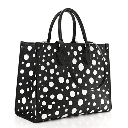 Louis Vuitton Monogram Kusama Dots Onthego MM Black White 3 of 10