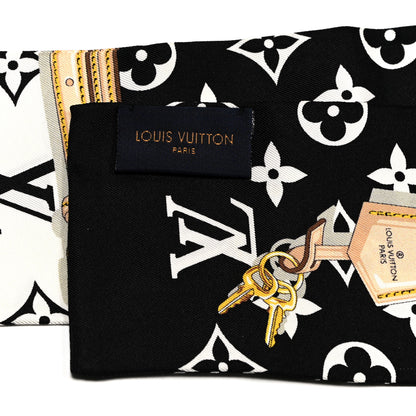Louis Vuitton Silk Monogram Confidential Bandeau Black 3 of 3