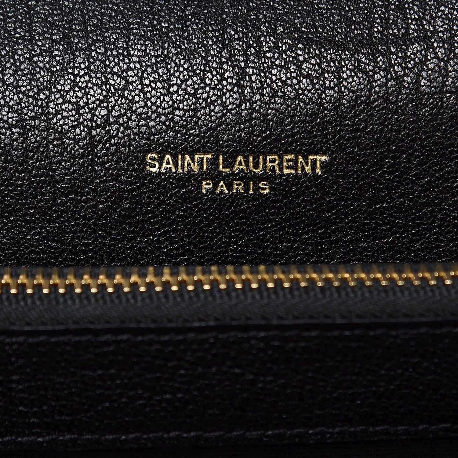 Saint Laurent Sheepskin Matelasse Chevron Monogram Large College Satchel Black 7 of 12