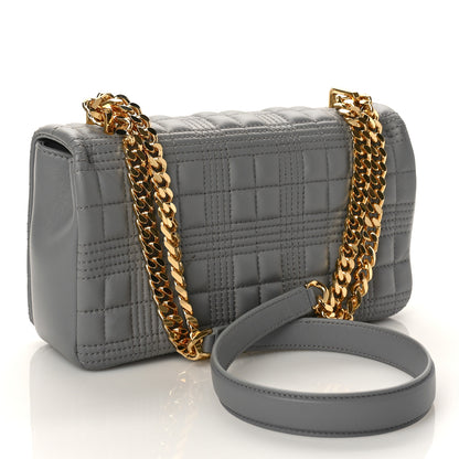 Burberry Lambskin Quilted Small Lola Bag Grey 2 of 8