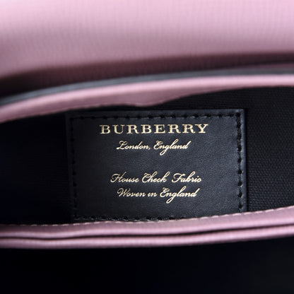 Burberry Derby Calfskin House Check Small Camberley Pink 9 of 11