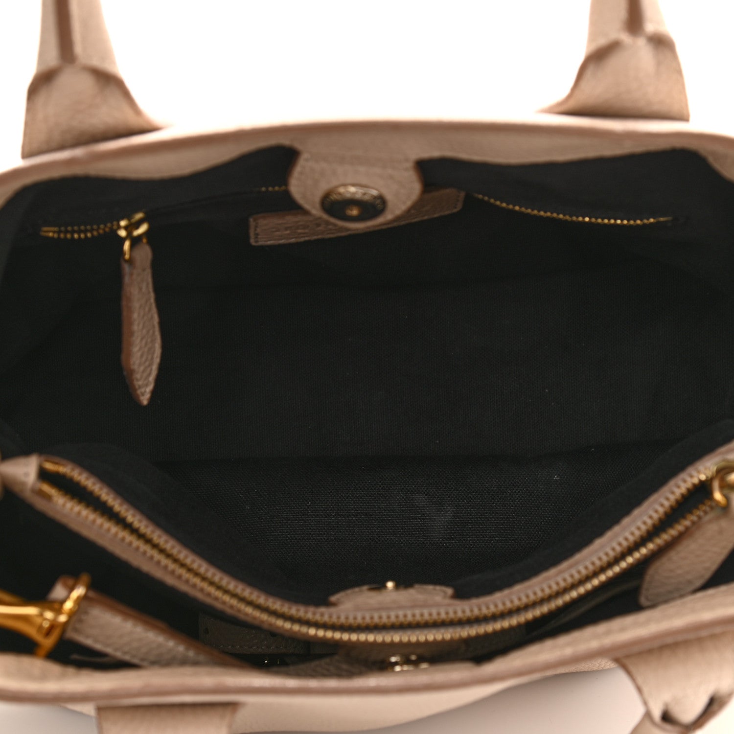 Burberry Derby Calfskin House Check Medium Banner Tote Beige 5 of 12