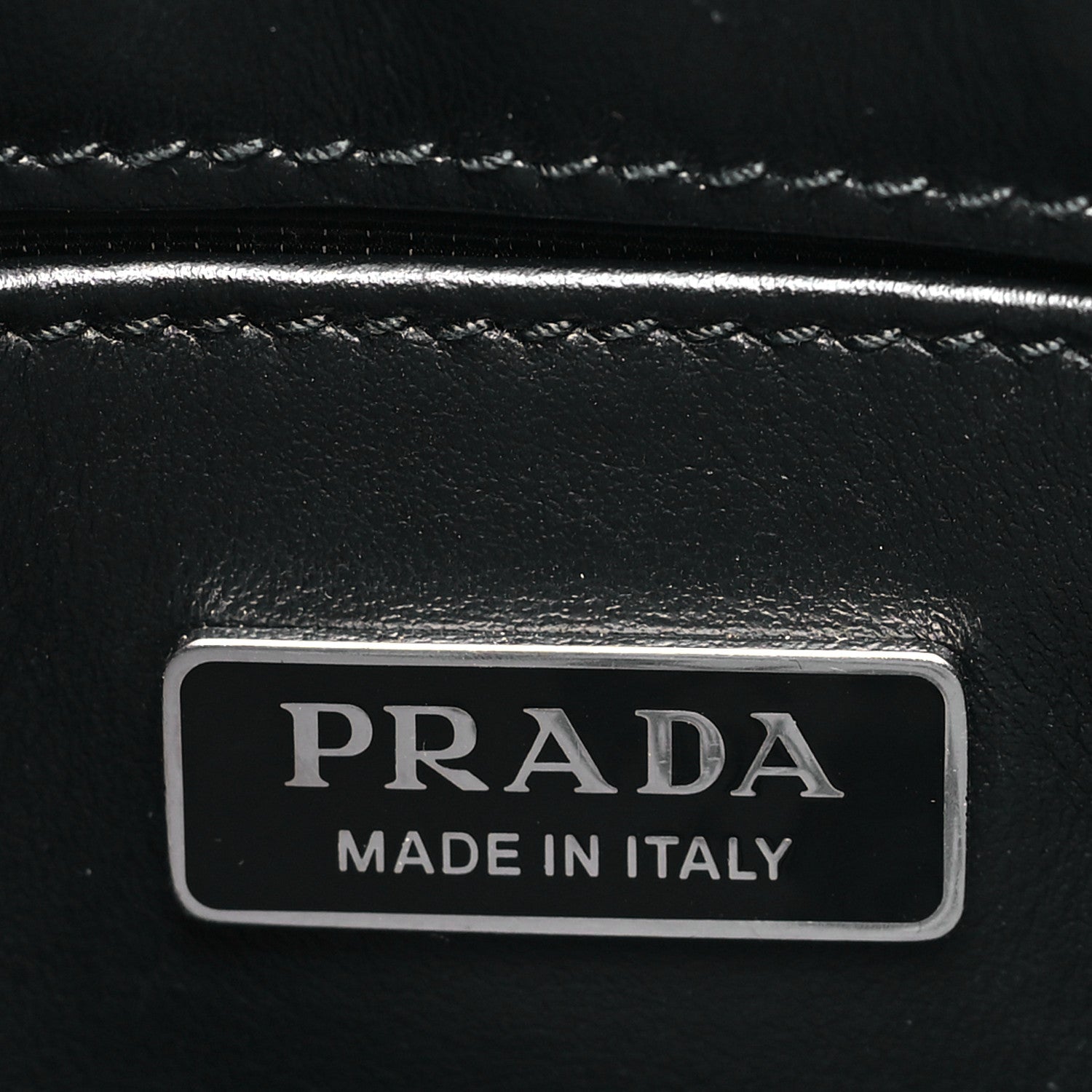 Prada Spazzolato Cleo Shoulder Bag Black 6 of 8