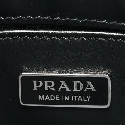 Prada Spazzolato Cleo Shoulder Bag Black 6 of 8