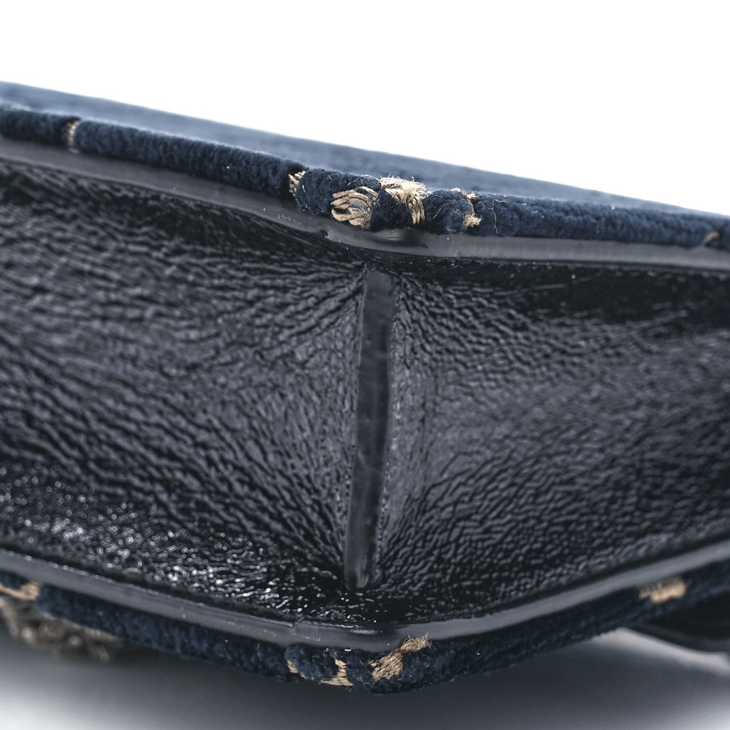 Gucci Velvet GG Monogram Super Mini Dionysus Shoulder Bag Blue Beige Black 10 of 11