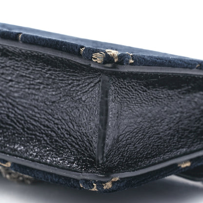 Gucci Velvet GG Monogram Super Mini Dionysus Shoulder Bag Blue Beige Black 10 of 11