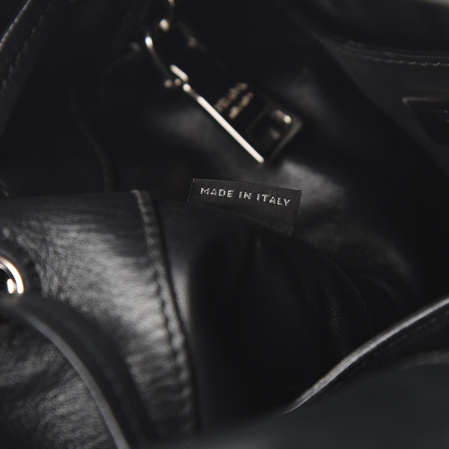 Prada City Calfskin Sport Bucket Bag Black 8 of 16