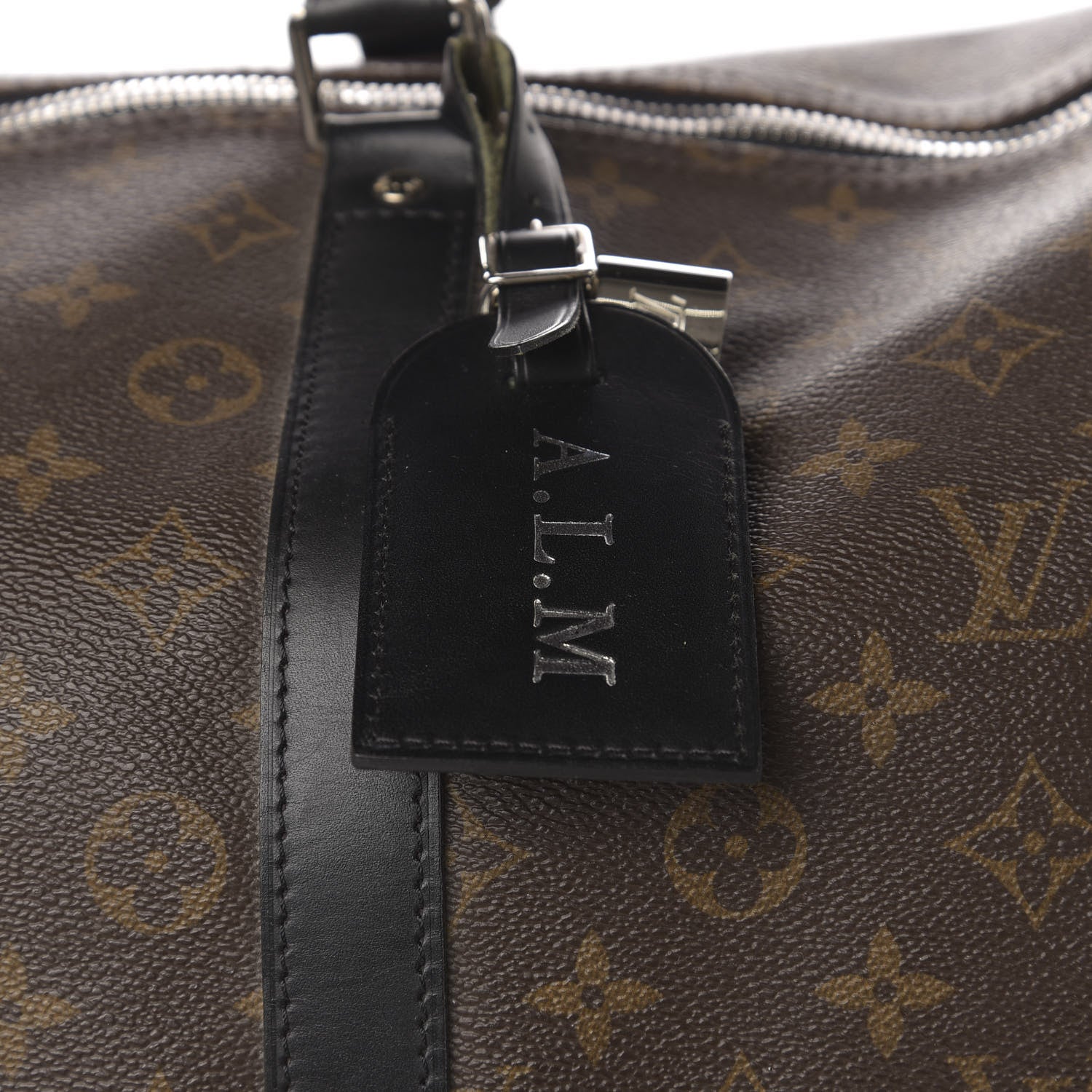 Louis Vuitton Monogram Macassar Keepall Bandouliere 55 15 of 16