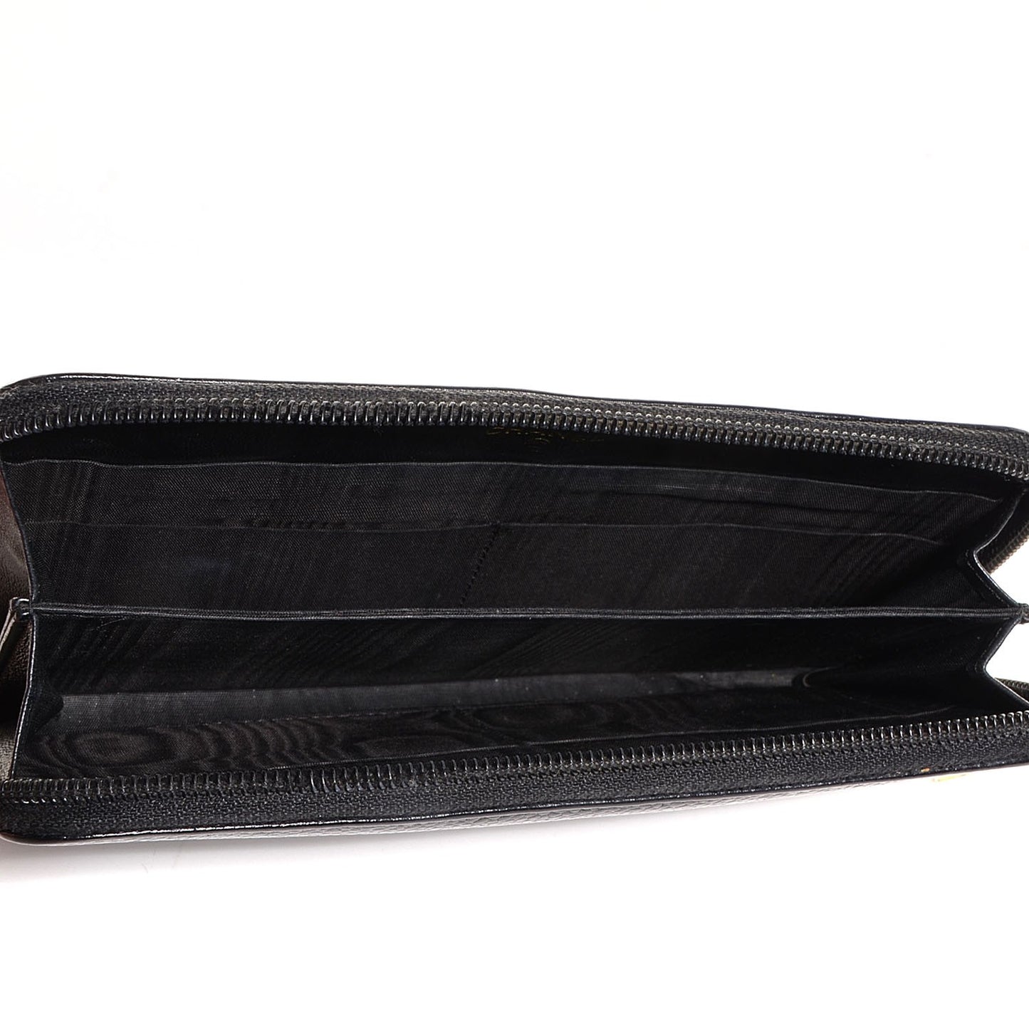 Caviar CC Zip Around Wallet Black