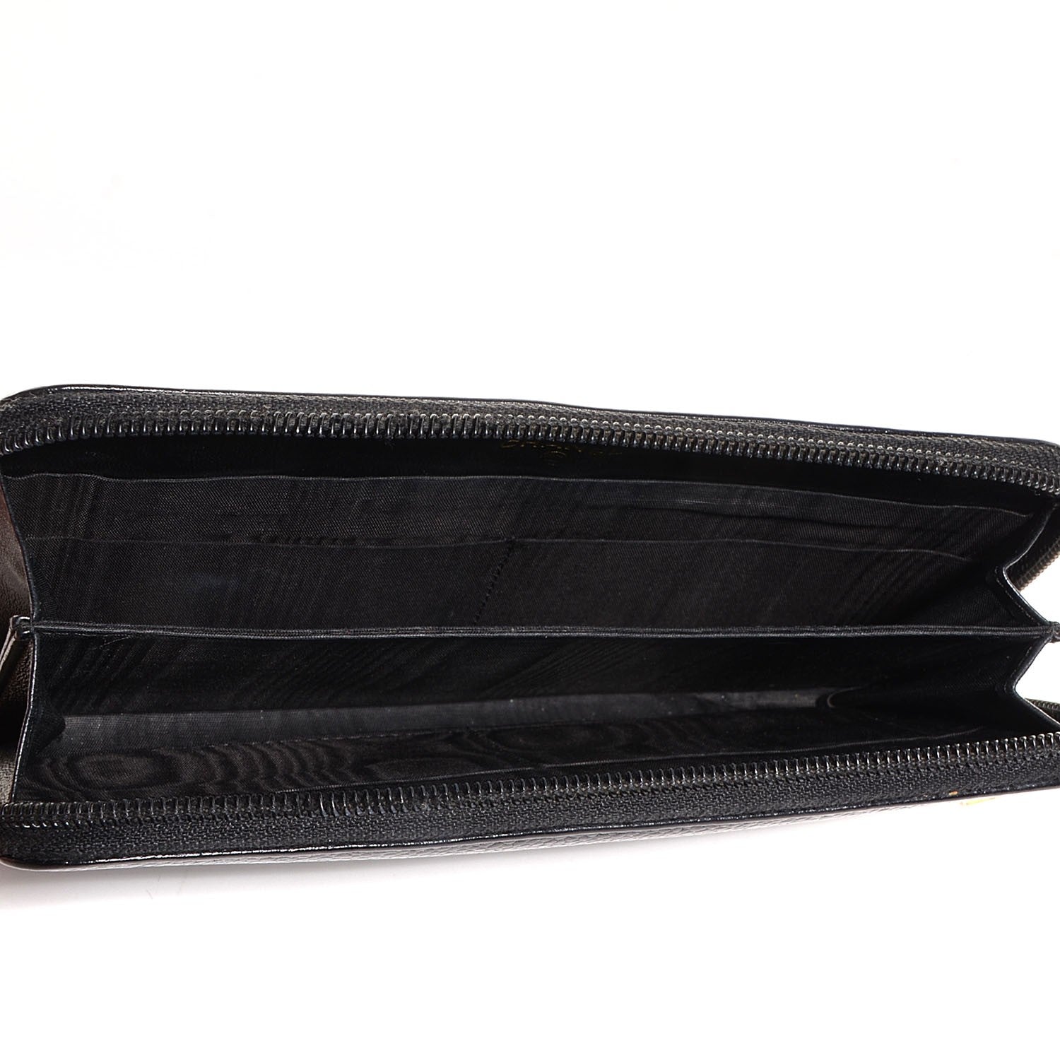 Chanel Caviar CC Zip Around Wallet Black 6 of 9