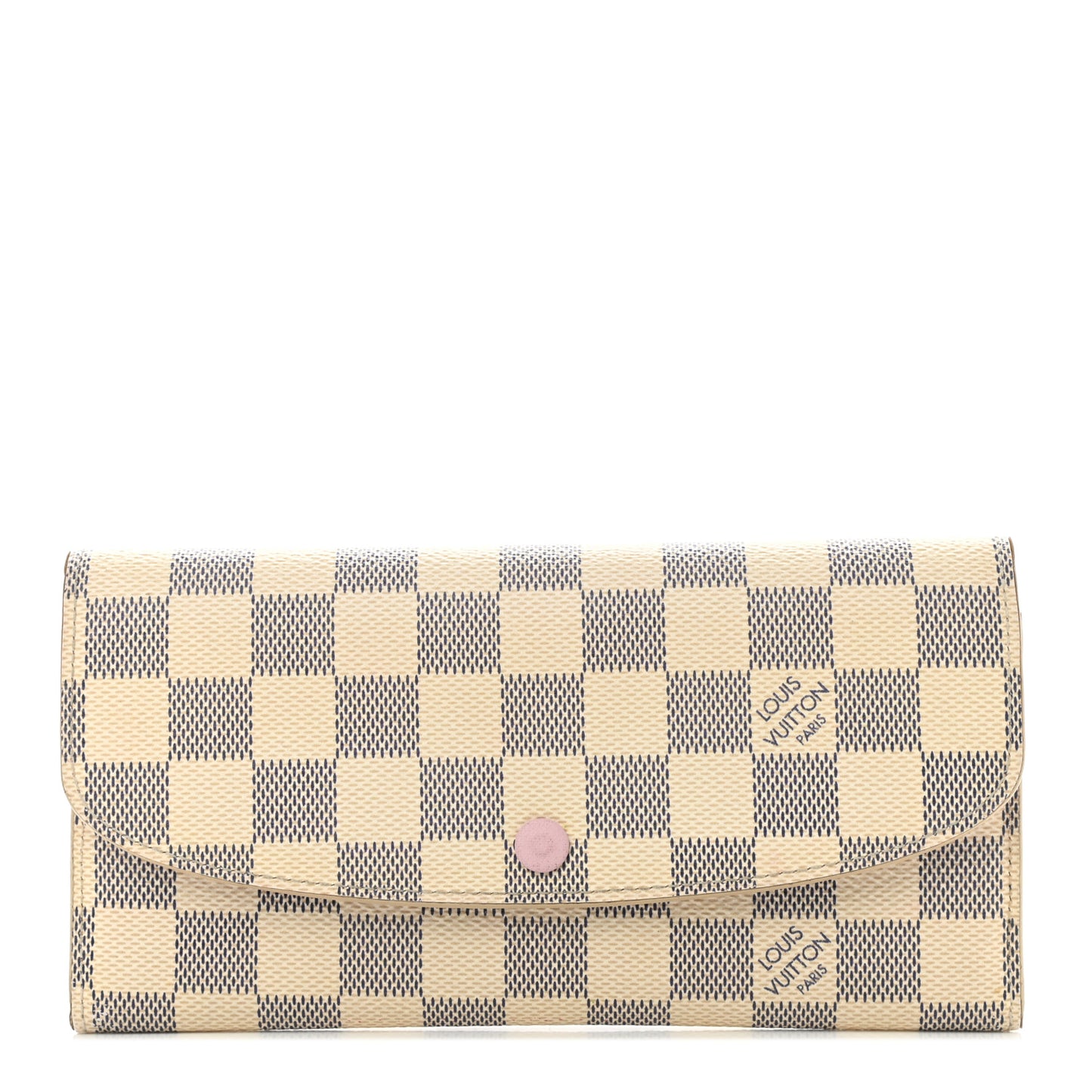 Damier Azur Emilie Wallet Rose Ballerine