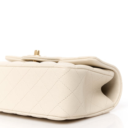 Chanel Caviar Quilted Mini Top Handle Rectangular Flap Beige 11 of 12