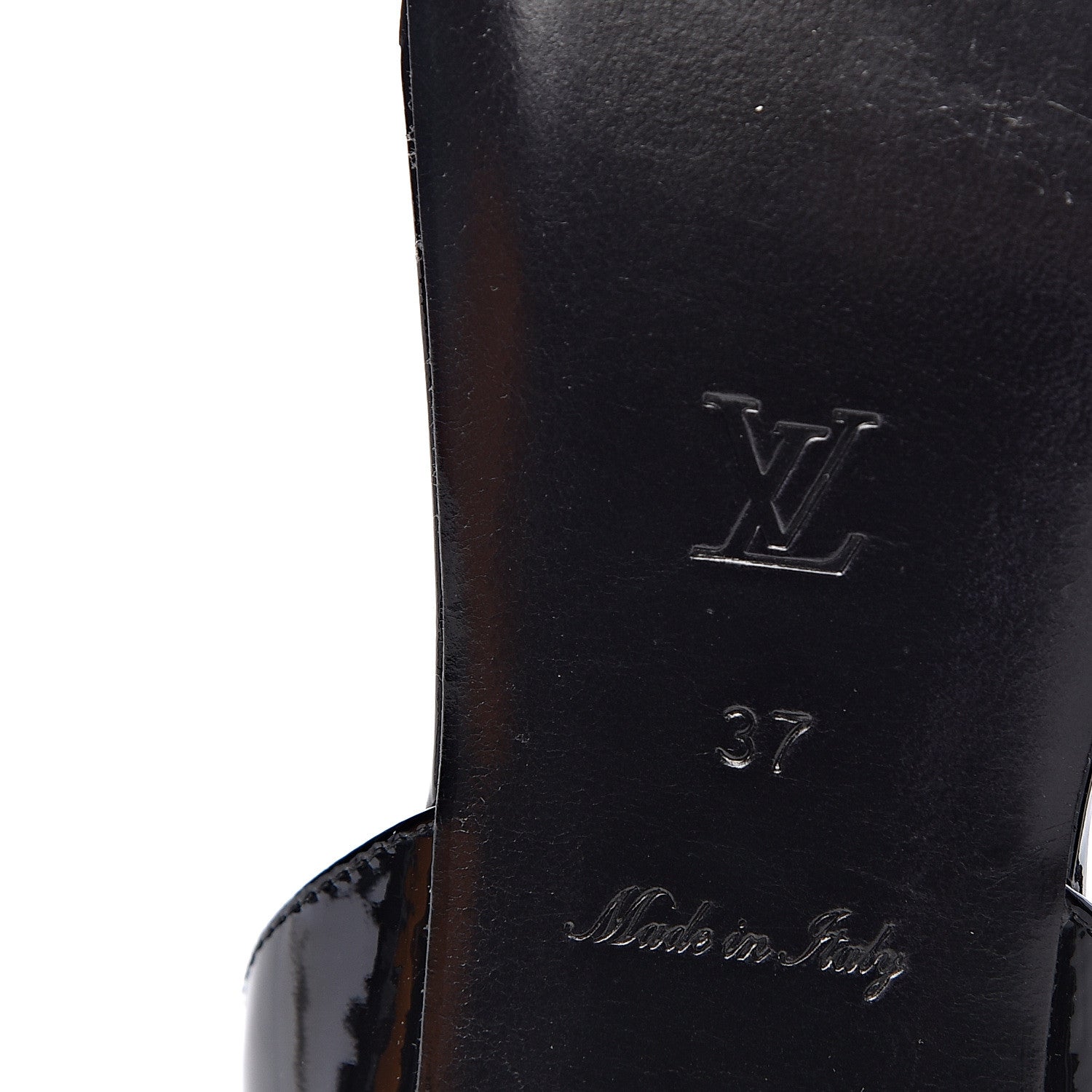 Louis Vuitton Patent Carioca Flat Sandals 37 Black 8 of 10