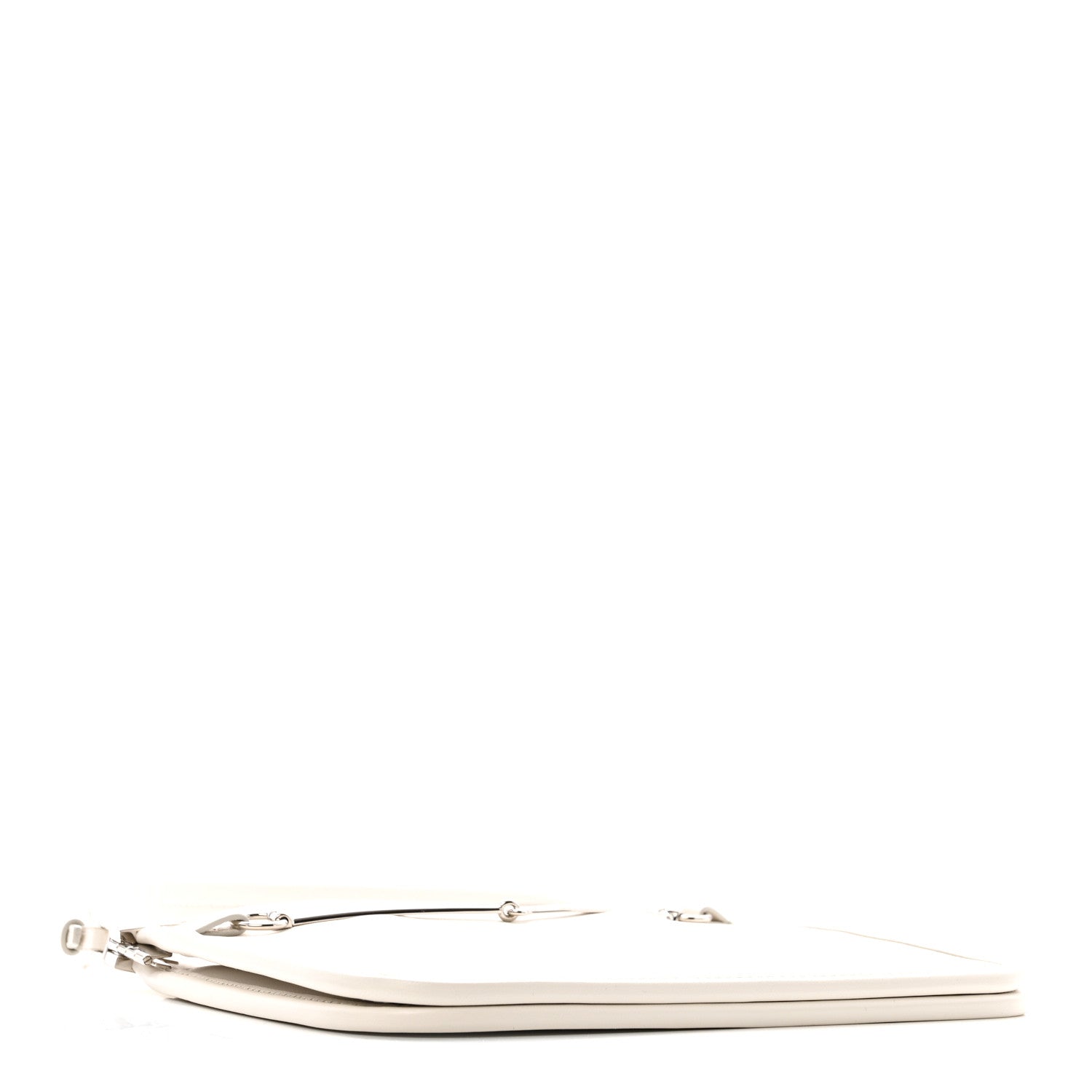 Gucci Calfskin Horsebit Slim Shoulder Bag White 4 of 13