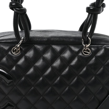 Chanel Calfskin Quilted Large Cambon Bowler Black 8 of 11