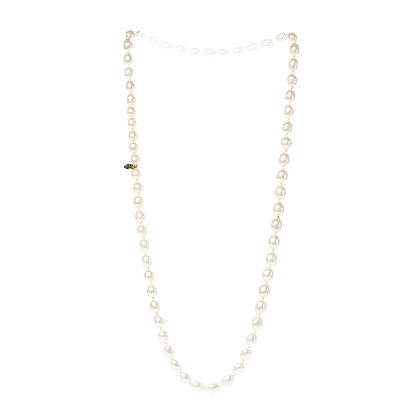 Baroque Pearl Long Necklace Gold