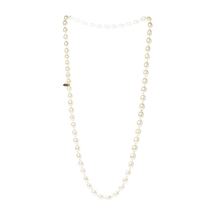 Chanel Baroque Pearl Long Necklace Gold 3 of 4