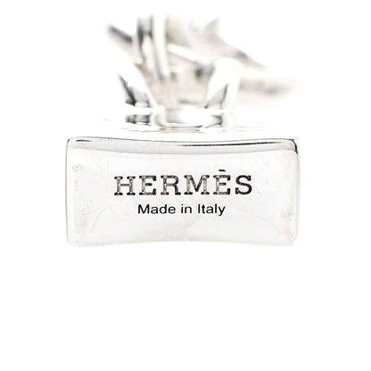Hermes Sterling Silver Birkin Amulette Pendant Necklace 4 of 5